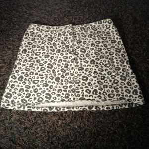 Cheetah/Lepord Print Mini Skirt